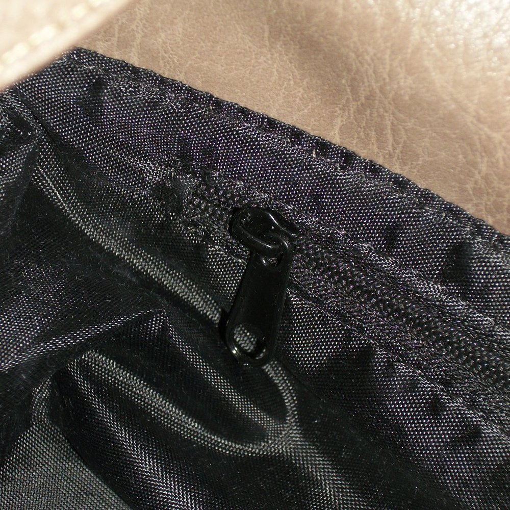 KOLTOV "Sarah" Taupe Faux Leather Satchel NWT 9.5"L x 7"H x 3"D Crossbody Strap - Picture 11 of 14